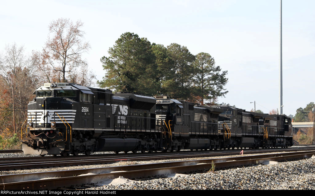 NS 2684 sits with NS 8868, NS 8433, and NS 8902 in the yard